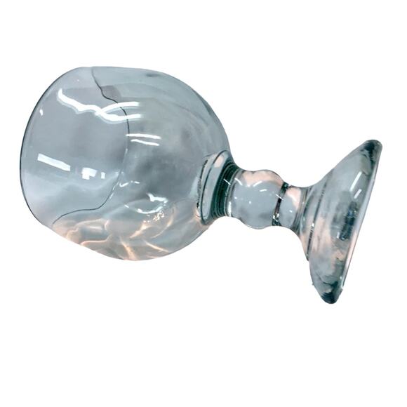 Stemmed Bowl Clear Glass Candleholder - Picture 4 of 5